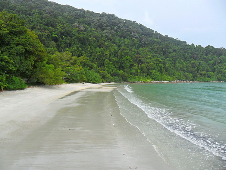 A beach on Penang, one of the best islands in Malaysia