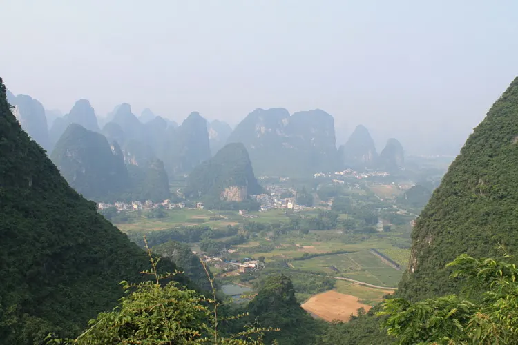 The view from Moon Hill, Yangshuo, China