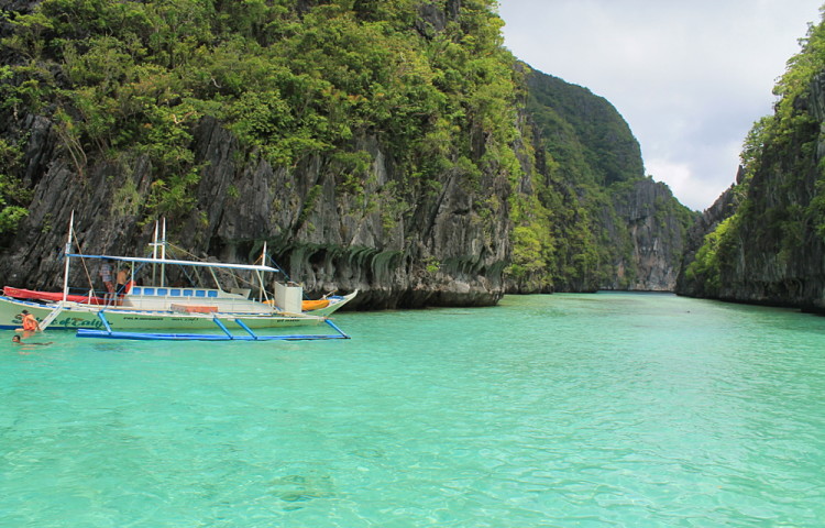 Snorkeling while island hopping in El Nido, Palawan, The Philippines