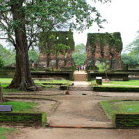 The old city of Polonnaruwa, a great stop on the backpacking in Sri Lanka trail