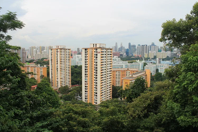 City view from the Southern Ridges, one of the top walks in Singapore