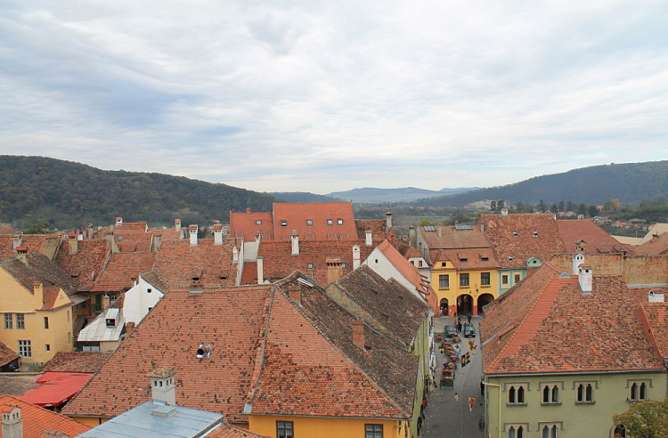 Sighisoara from above during a week in Transylvania