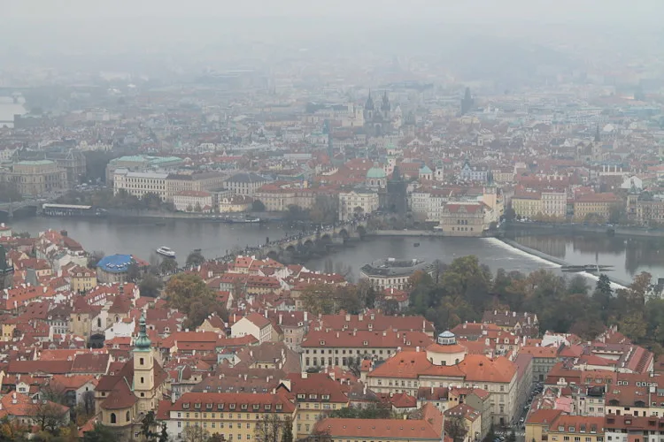 Exploring Prague with tips from a local - the view from the mini Eiffel Tower