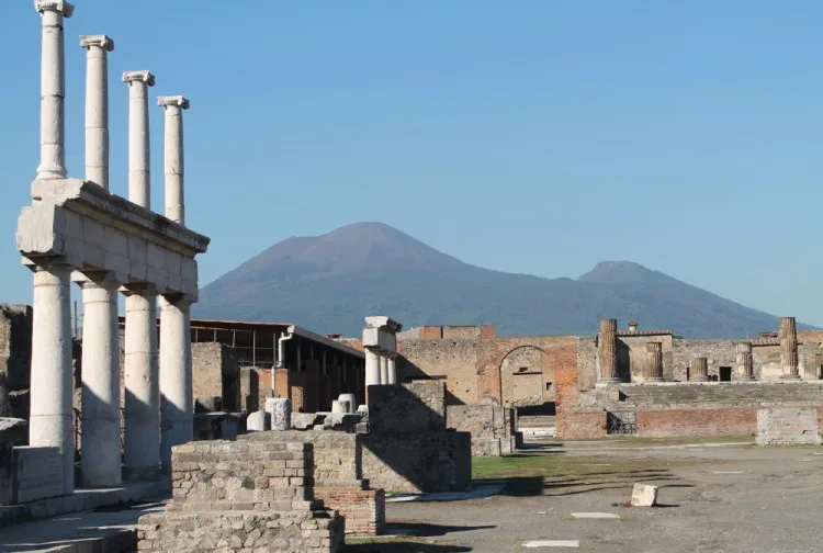 Mt Vesuvius as seen on a day trip to Pompeii and Herculanuem
