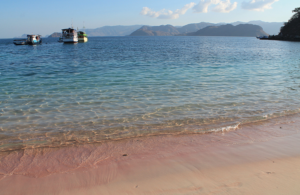 A year on the road: Pink Beach, Indonesia