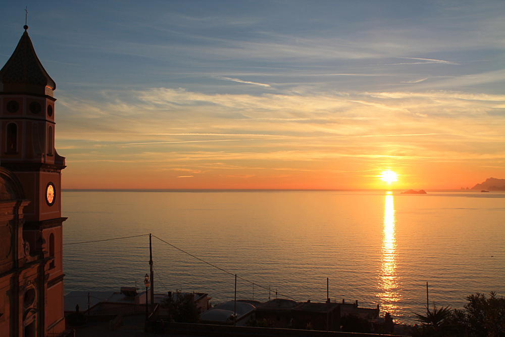 A year on the road: Amalfi Coast sunset, Italy