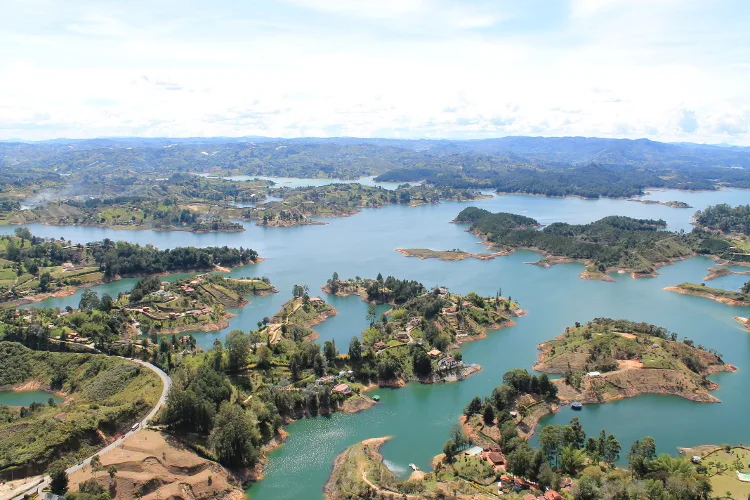 Stunning natural wonders in South America -- Guatape, Colombia