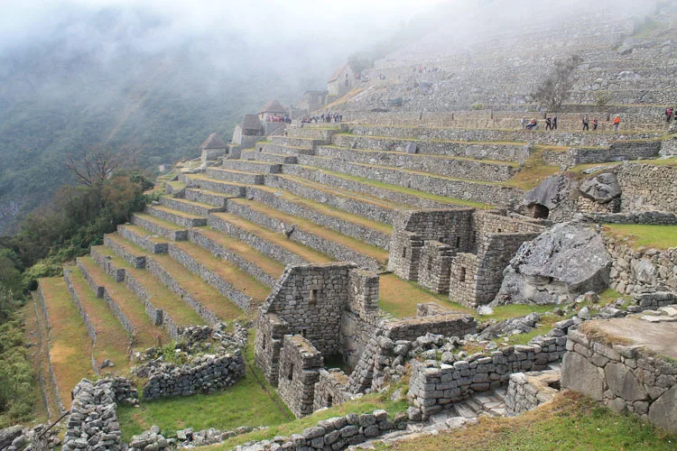 Machu Picchu terraces - a wonder of the world in Peru