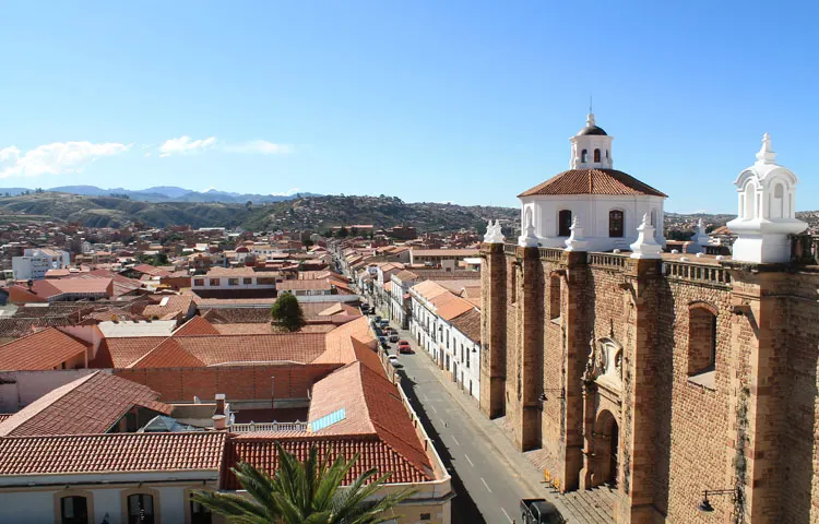 Sucre, Bolivia from above