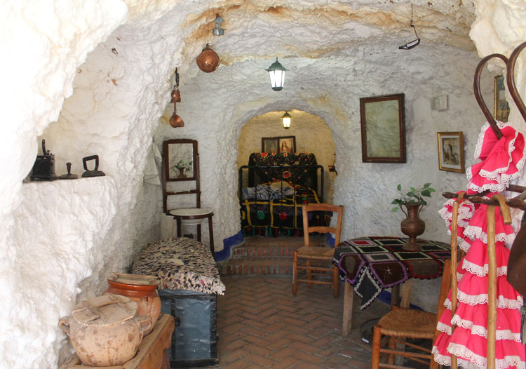 Cave house in Sacramonte, Granada, Spain