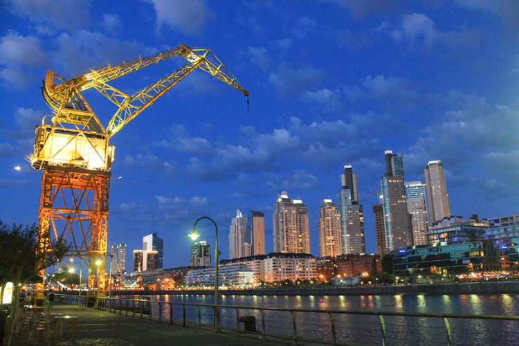 A Weekend in Buenos Aires, Argentina: Puerto Madero at night