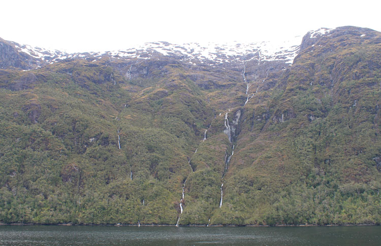 A budget cruise through Patagonia on the Navimag ferry from Puerto Montt to Puerto Natales: Waterfalls