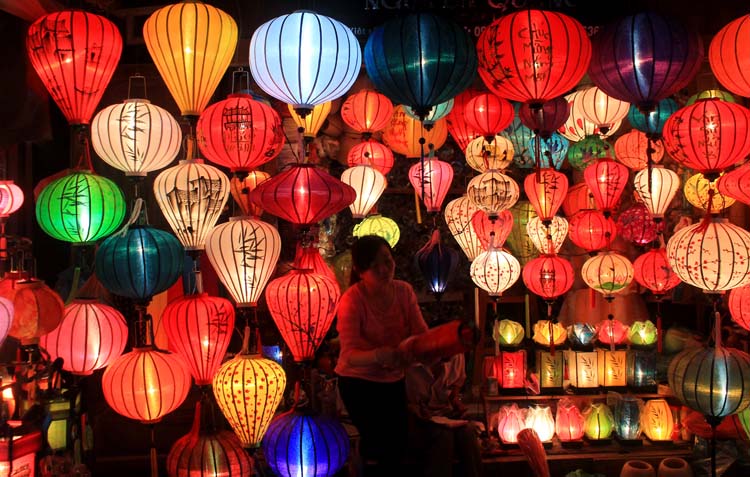 Hoi An Ancient Town, Vietnam -- a lantern shop
