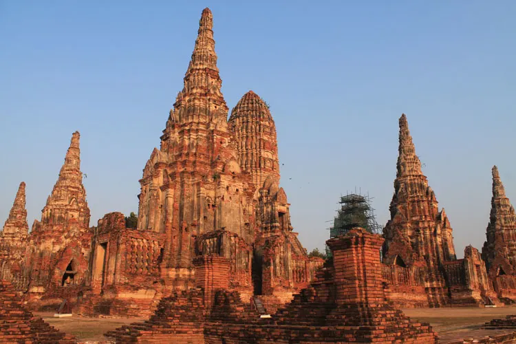 Cycling to the temples in Ayutthaya, Thailand -- ruins of the old capital