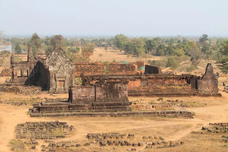 One of the palaces at Wat Phu (Vat Phou) -- Khmer ruins in Laos
