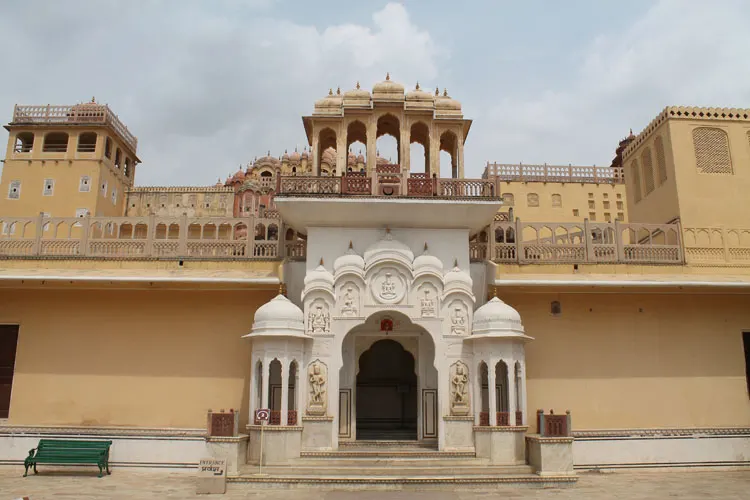 Touring the Forts and Palaces in Jaipur, India -- inside Hawa Mahal