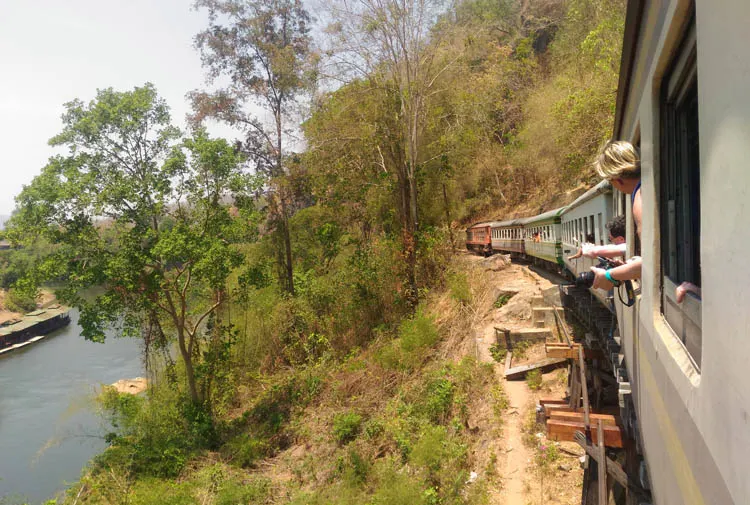 Two Weeks in Thailand: Taking the train in Kanchanaburi
