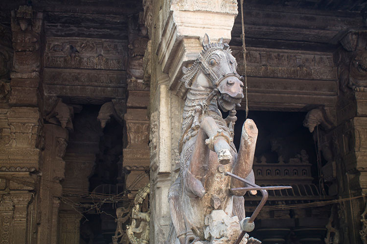 A carving at Meenakshi, Temple, Madurai, India