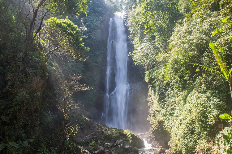 Hiking to waterfalls in Munduk, Bali, Indonesia