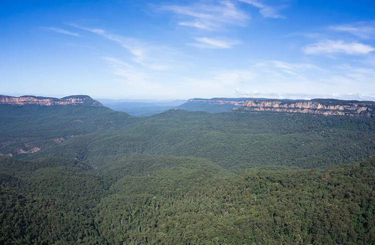 Stunning view of the Blue Mountains from Echo Point, Australia
