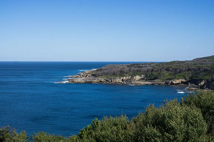 Coastline view in Jervis Bay, Australia